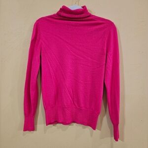 Hot Pink J. Crew Turtleneck Sweater S